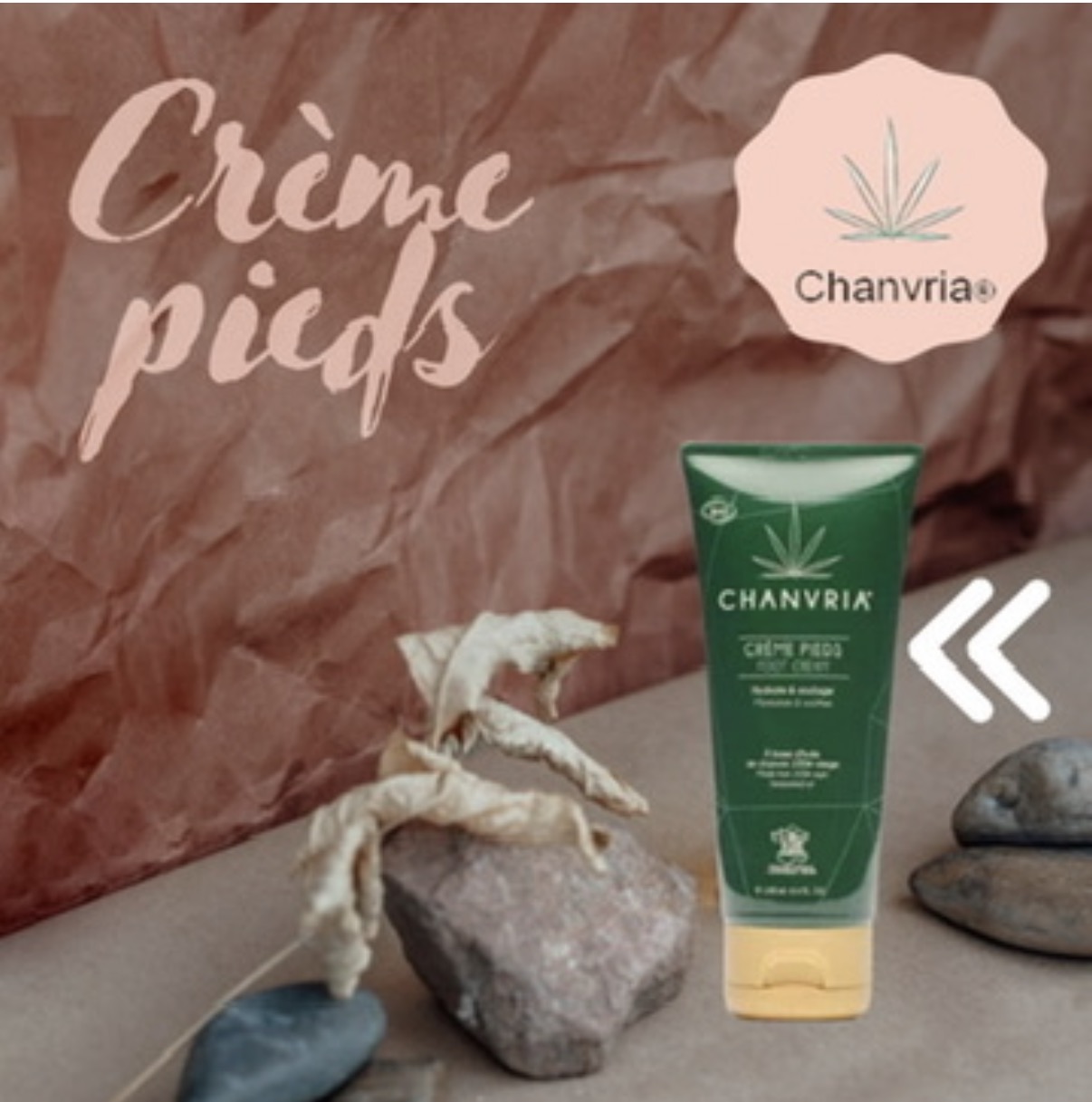 CRÈME POUR LES PIEDS CHANVRIA 100 ML