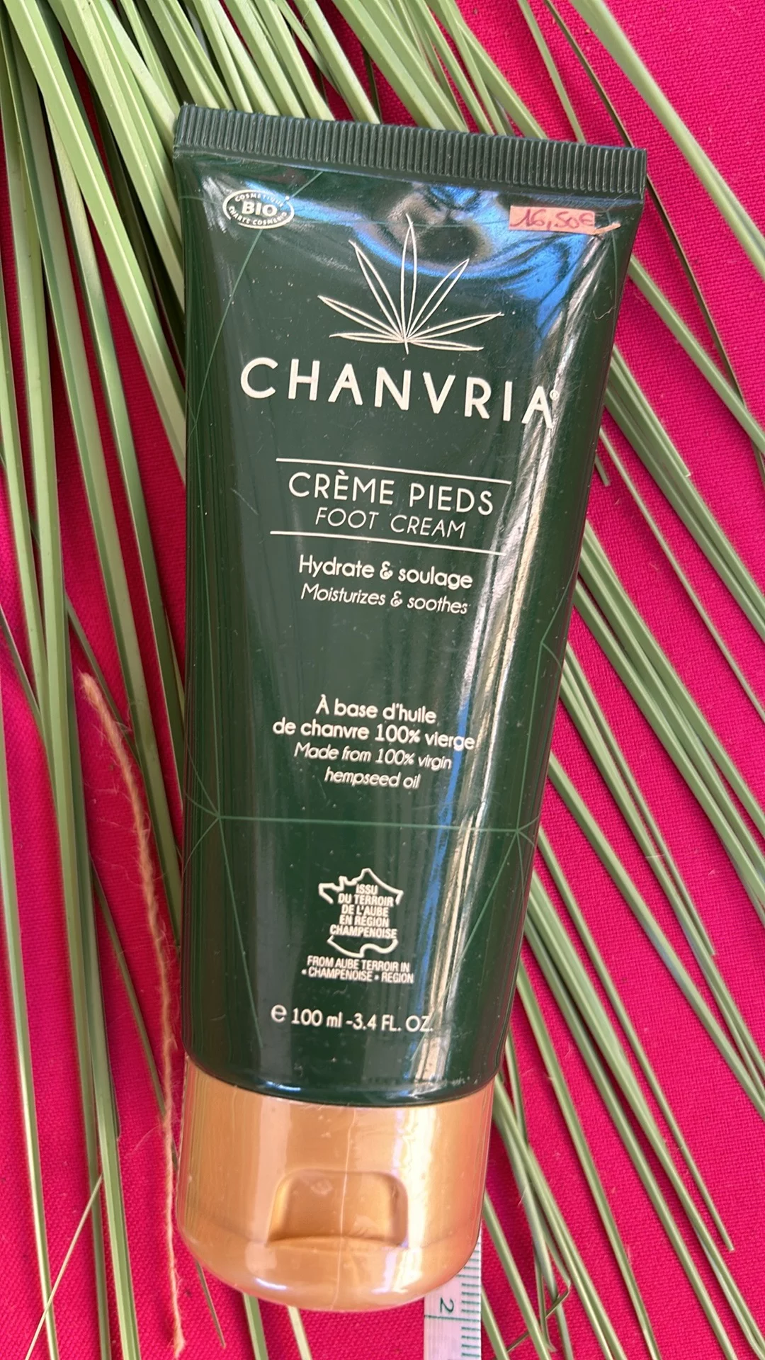 CRÈME POUR LES PIEDS CHANVRIA 100 ML