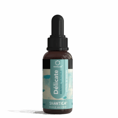 Huile CBD Spectre large : La délicate - Menthe