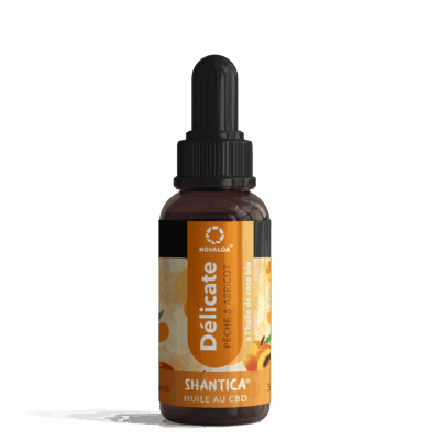 Huile CBD Spectre large : La délicate - Pêche et Abricot