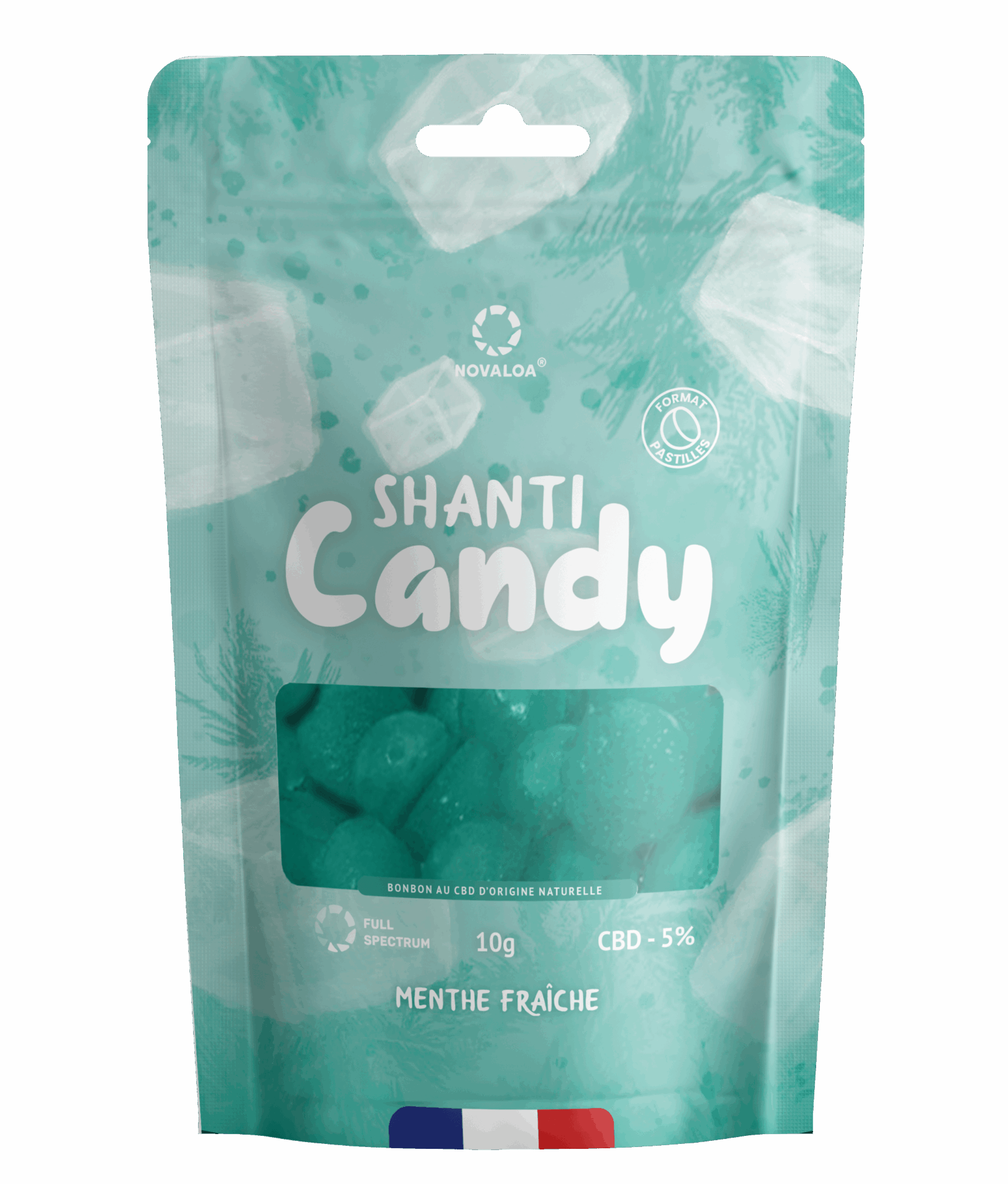 Pastilles CBD 5 % – Saveur Menthe