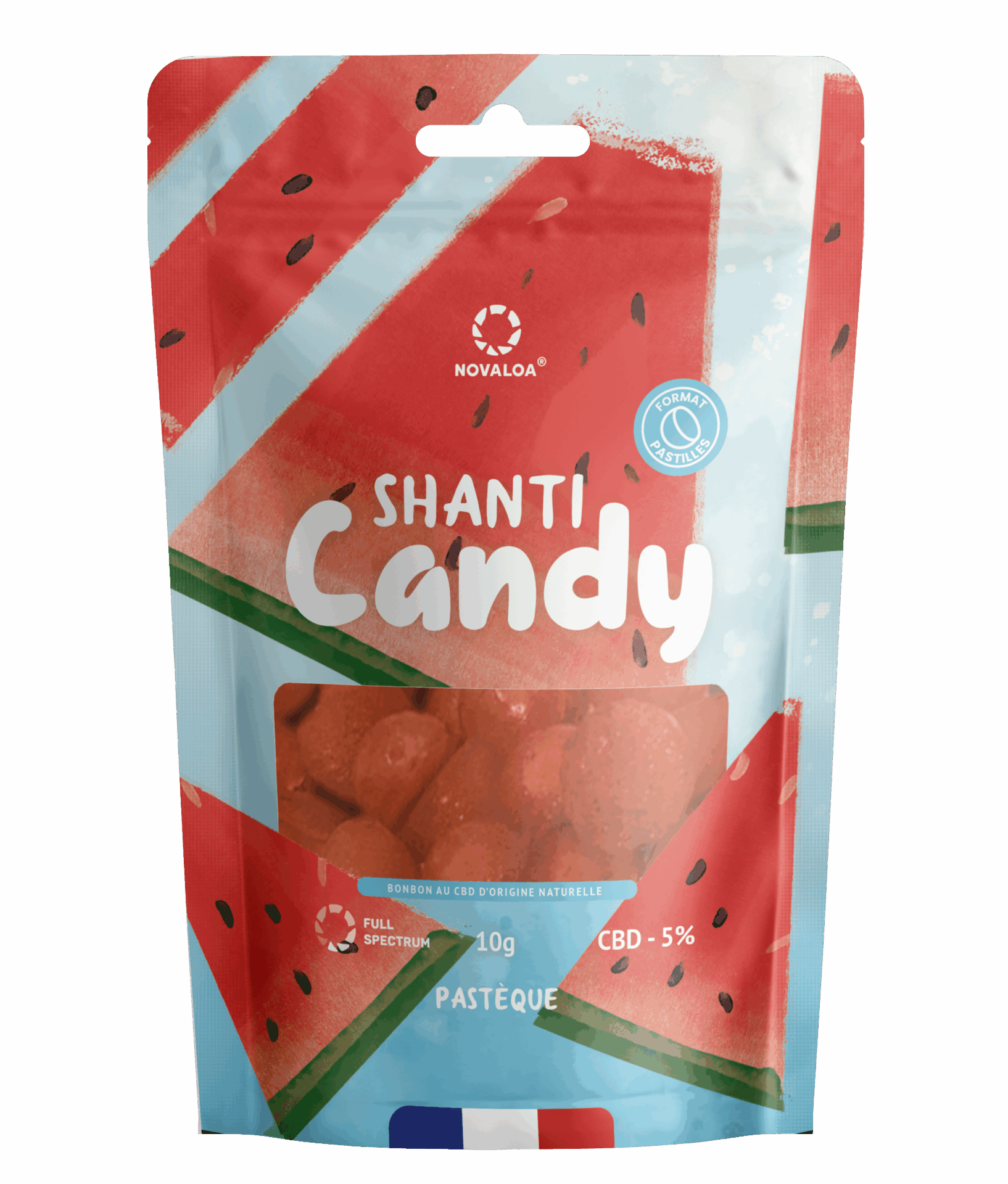 Pastilles CBD 5 % – Saveur Pastèque