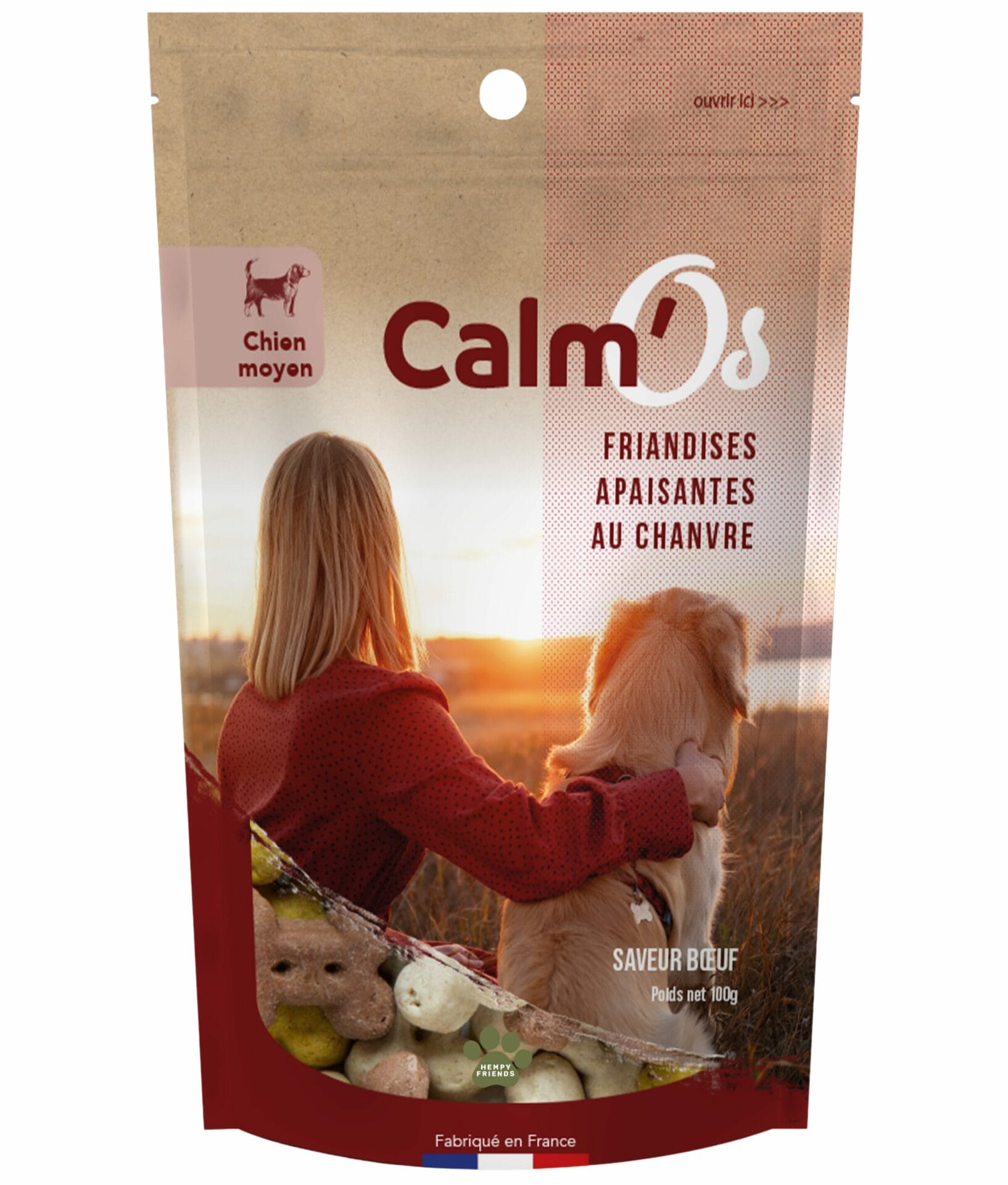 Croquettes au chanvre – moyen chien – Calm’Os